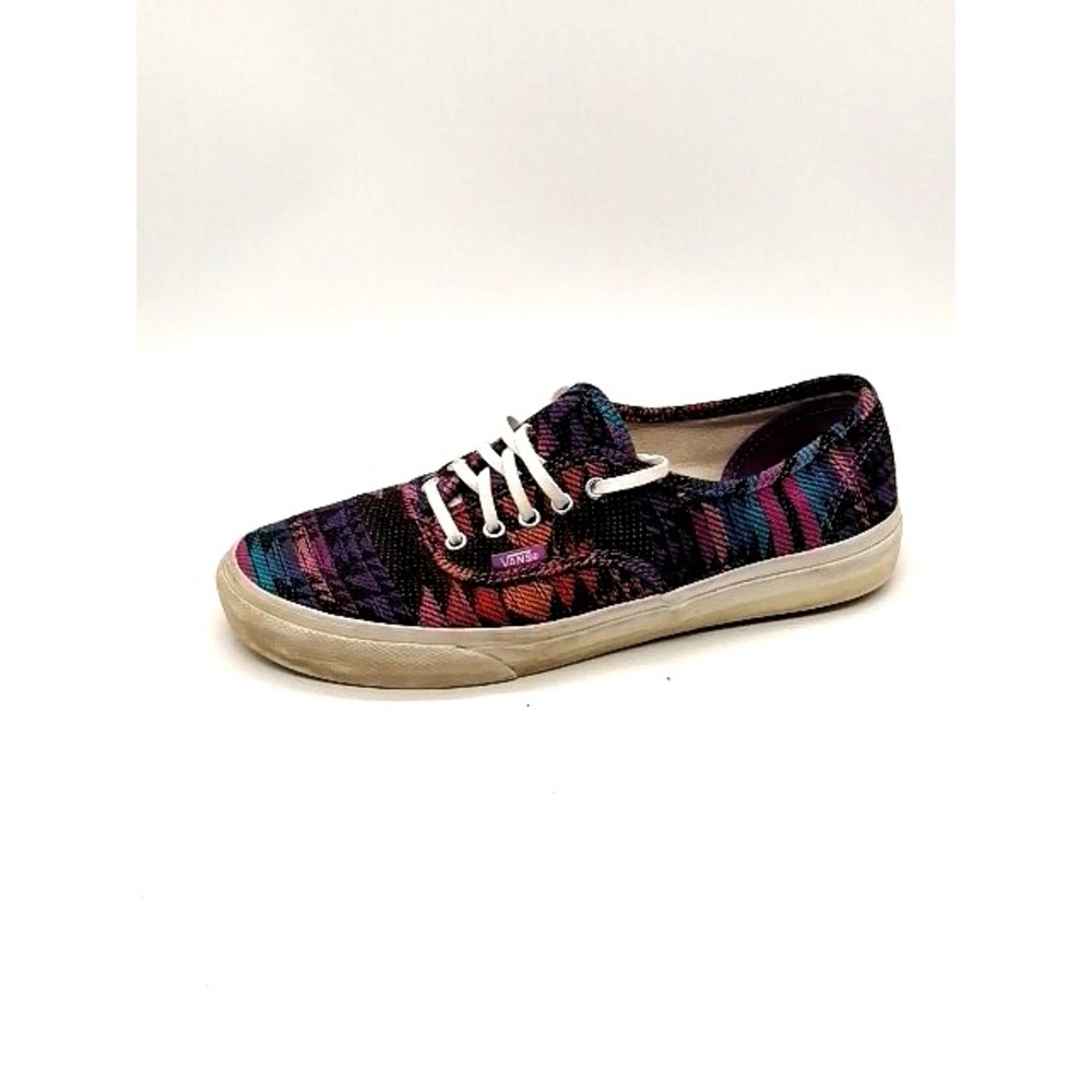 Vans Off The Wall Sneakers Womens Purple Pink Geometric 10 Casual Walking Shoes‎